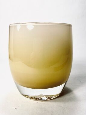 Glassybaby Hand-blown Glass Votive Candle Holder Yellow 'Friendship' 'Angel' ?